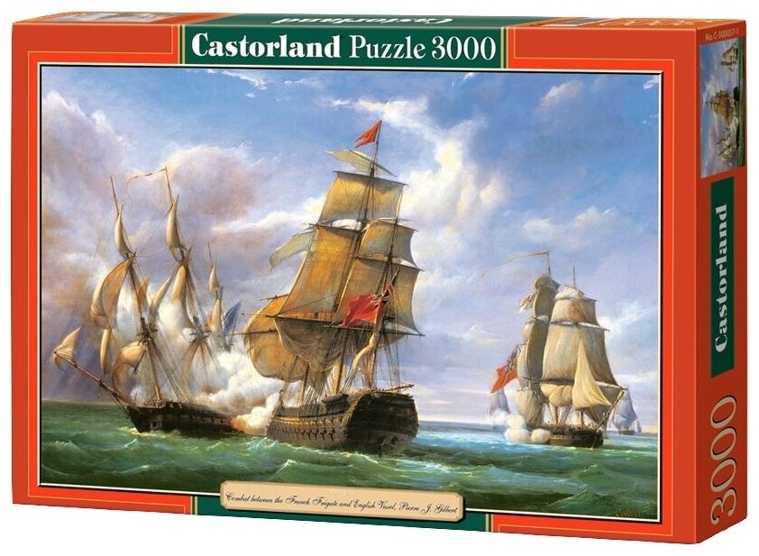 Пазл Castorland Copy of Combat between the French Frigate "La Canonniere" and the English Vessel "The Tremendous" (C-300037)