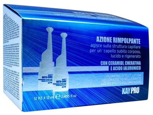 KayPro Botu-Cure Phase 4 Special Care лосьон с уплотняющим эффектом для сильно поврежденных, ослабленных и ломких волос, 12 мл, 12 шт., ампулы