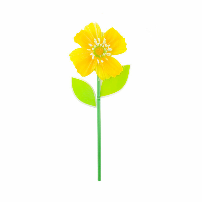 Садовая фигура на спице светодиодная 'Цветок' 11х29 см микс MSJ2105293 - фотография № 1