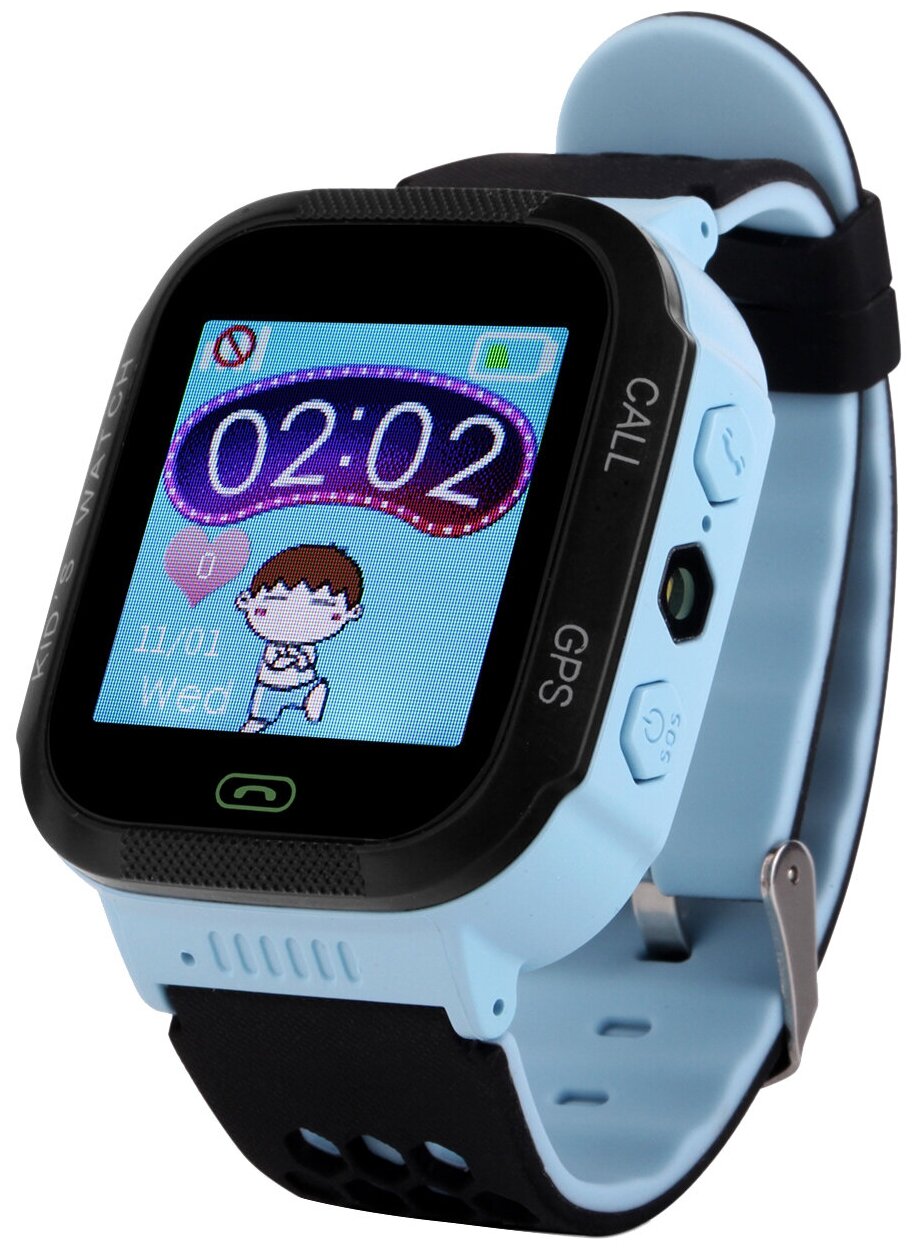 Детские смарт часы-телефон GW500s Wonlex голубые с GPS и камерой для детей, Smart Baby Watch. Умные часы детские