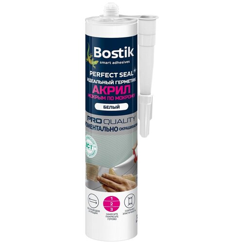 Bostik Perfect Seal Идеальный герметик акрил Мокрым по мокрому 300мл BOK639001