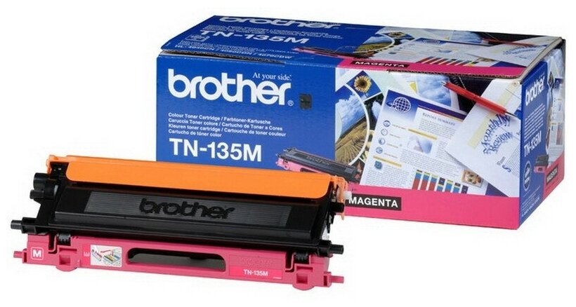 Brother TN-135M Тонер-картридж повышенной емкости для HL-4040CN/4050CDN/DCP-9040CN/MFC-9440CN/9450CDN пурпурный (4000 стр.)