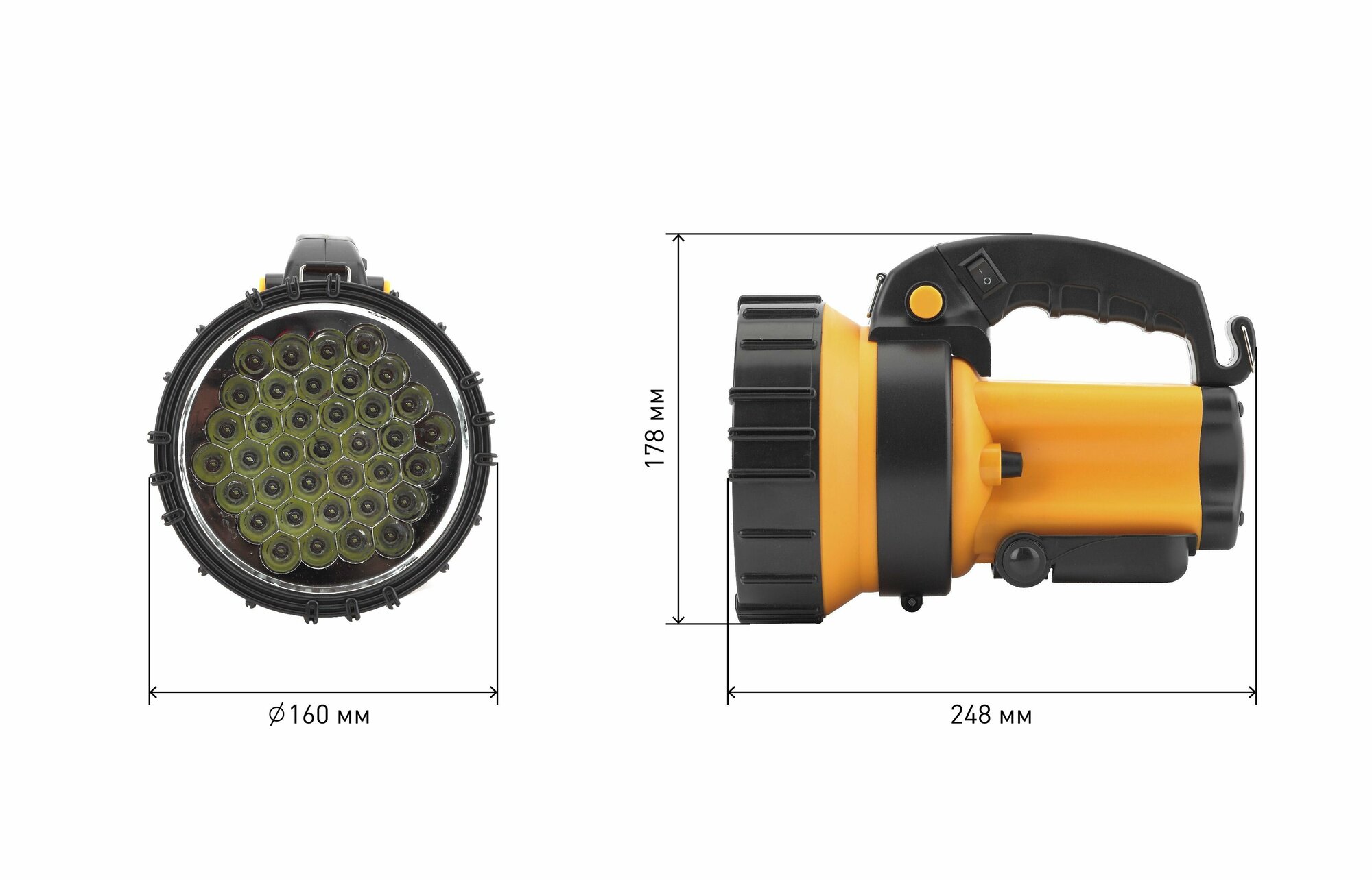 Аккумуляторный фонарь ЭРА PA-603, желтый / черный, 3Вт [б0031034] - фото №20
