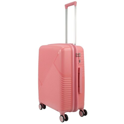 Умный чемодан Ambassador, 70 л, размер M, розовый