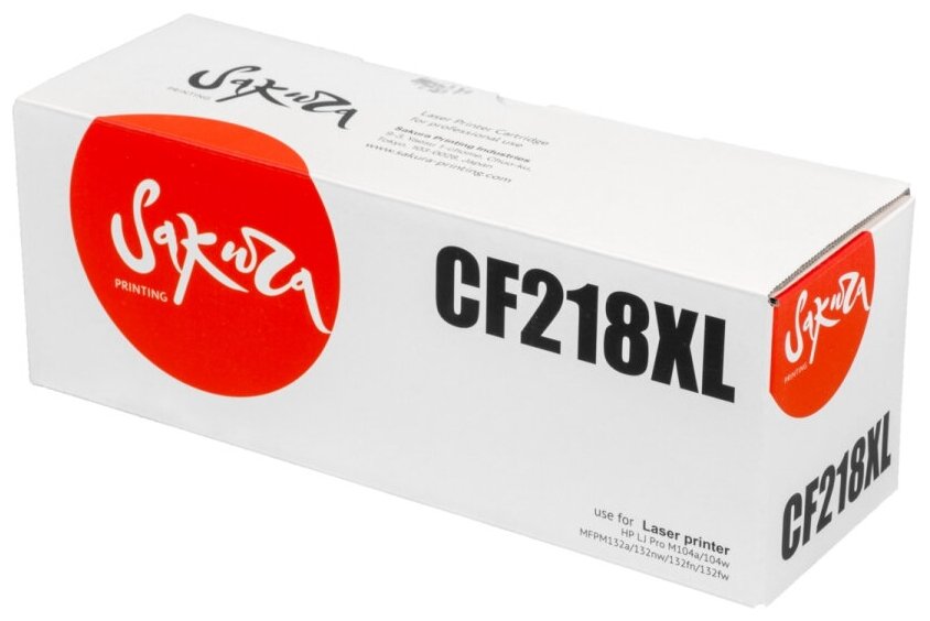 Картридж SAKURA CF218XL для HP черный , 6000 стр