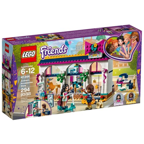 конструктор lego friends 41344 магазин аксессуаров андреа LEGO Friends 41344 Магазин аксессуаров Андреа, 294 дет.