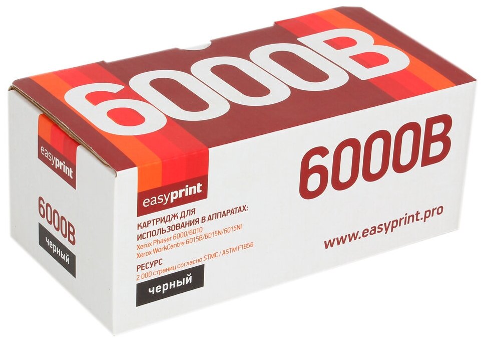 Лазерный картридж EasyPrint LX-6000B (106R01634/6000/6010/6015) для принтеров Xerox, черный