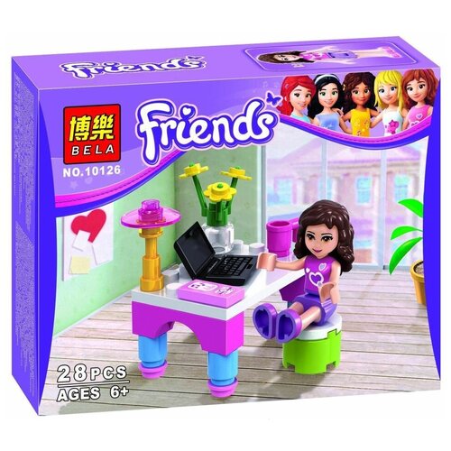 конструктор lari bela friends 10848 комната мии 88 дет Конструктор Lari (Bela) Friends 10126 Столик Оливии, 28 дет.