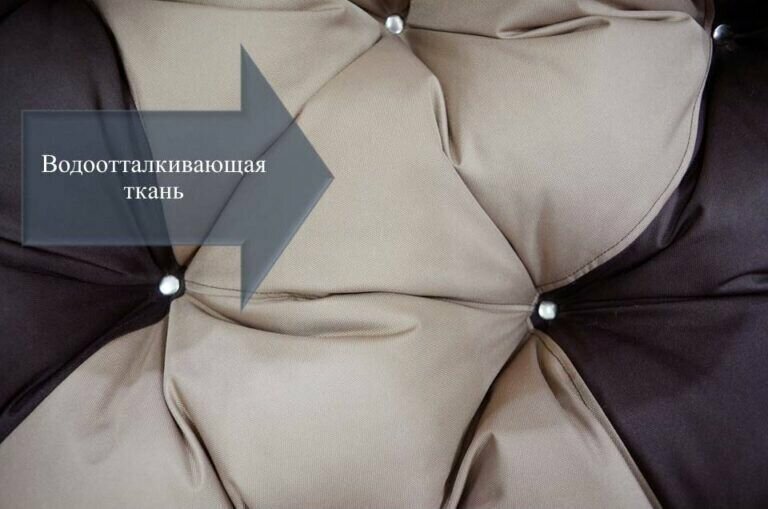 Подвесной диван Комфорт коричневый;бежевый-180х125см - фотография № 5