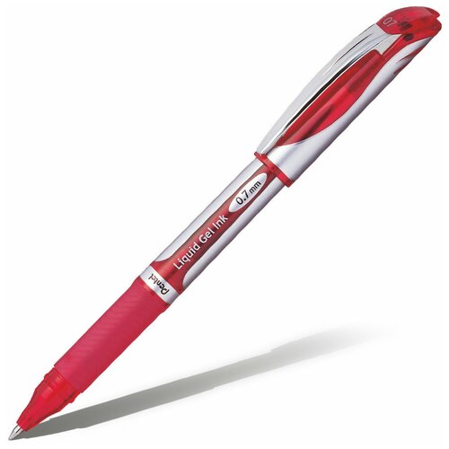 Pentel ручка гелевая Energel 0.7 мм, BL57, красный цвет чернил, 1 шт.
