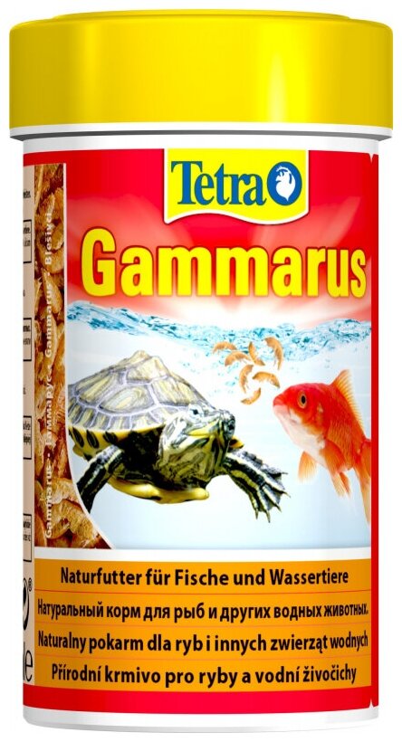 Сухой корм для рептилий Tetra ReptoMin Gammarus, 100 мл - фотография № 1