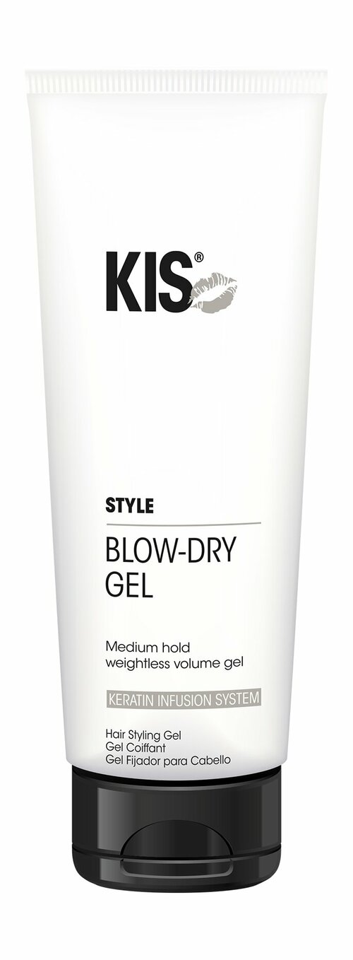 KIS Blow-Dry Гель профессиональный для объема кератиновый длительной и устойчивой укладки волос, 200 мл