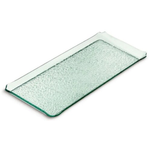 Прозрачный акриловый поднос цвета стекла для кондитерских изделий 20x40 см. 7TFN022040GL - 6 шт.