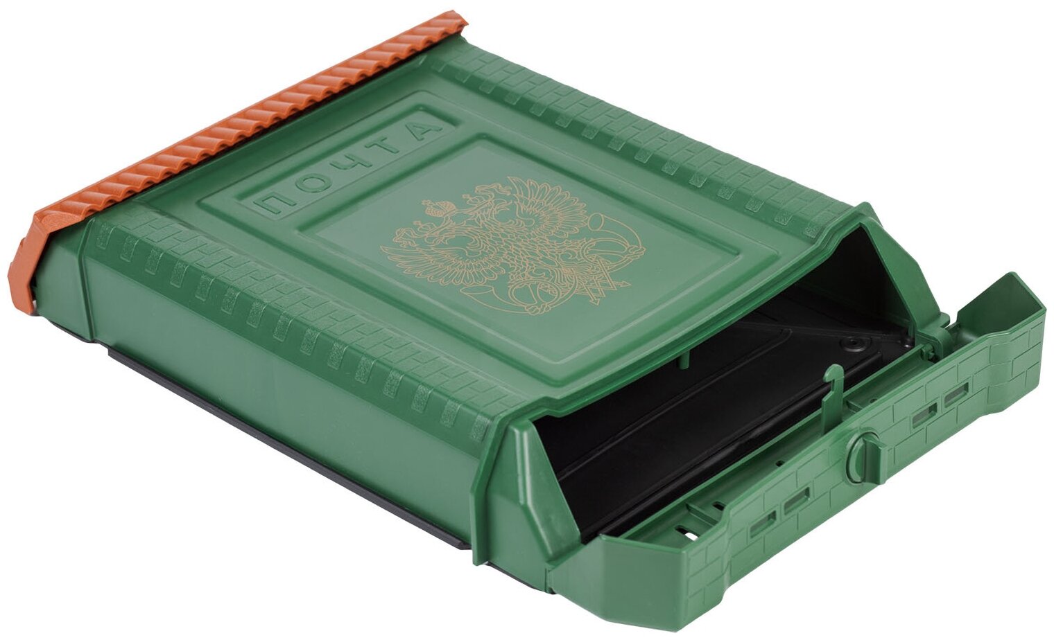 Ящик почтовый «Премиум» внутренний, цвет зелёный Цикл - фото №3