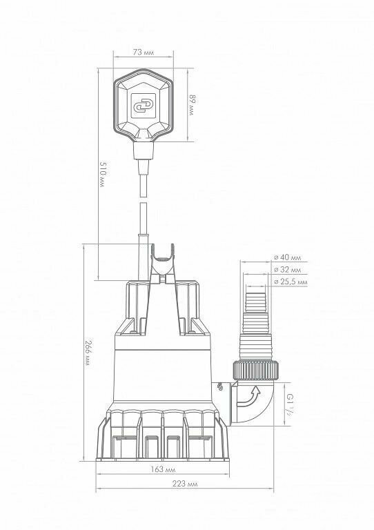 Дренажный насос Джилекс ХИТ 115/5 Фекальный, 5307 - фотография № 6