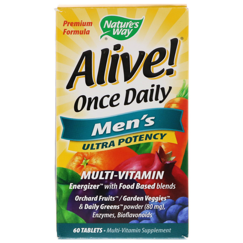 Таблетки Nature's Way Alive! Once Daily Men's Multi-Vitamin, 160 г, 60 шт.