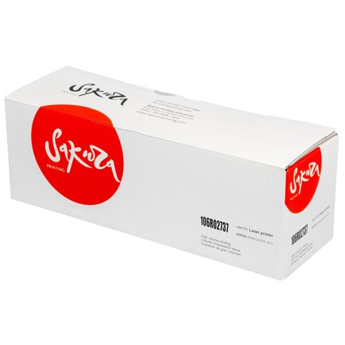 Картридж Sakura 106R02737, 6100 стр, черный картридж 106r02742 для xerox workcentre 3655 3655x 30k sakura