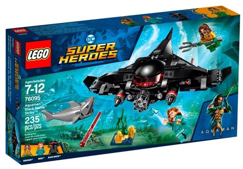 Конструктор LEGO DC Super Heroes 76095 Аквамен: Чёрная Манта наносит удар, 235 дет.