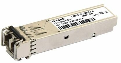D-Link S302SX/A1A Промышленный SFP-трансивер с 1 портом 1000Base-SX+ для многомодового оптического кабеля (до 2 км)