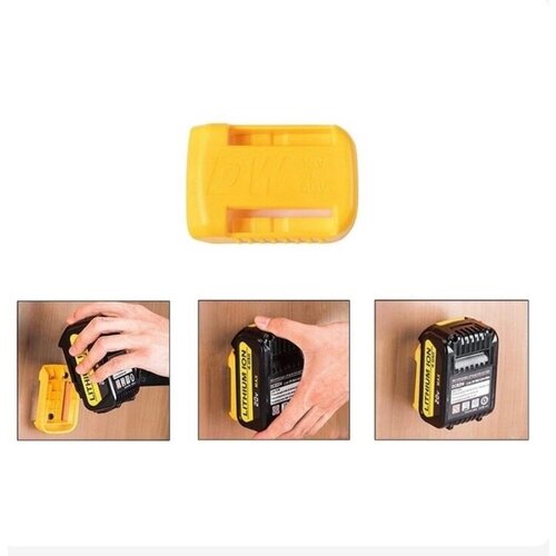 Защитная крышка - держатель для АКБ DeWalt Желтый 390₽