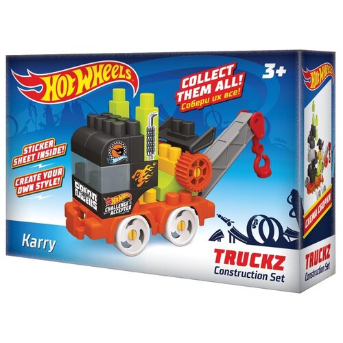 фото Детская развивающая игрушка конструктор bauer hot wheels машинка серия truckz karry 3+