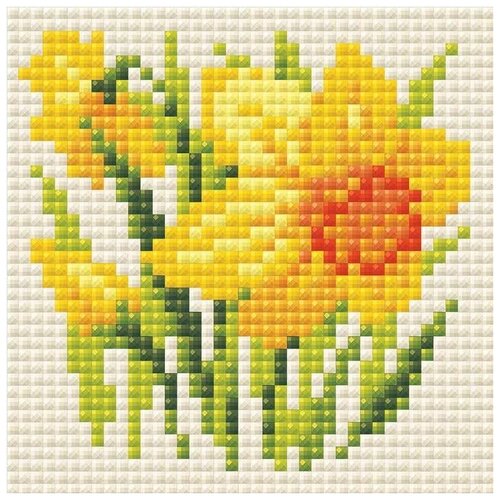 фото Нарцисс набор для выкладывания стразами 10х10 риолис ам0032