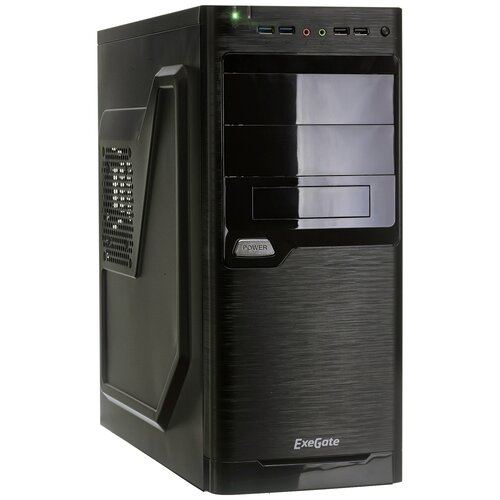 EXEGATE EX272730RUS Корпус MiditowerXP-330U Black, ATX, , 2 USB+2 USB3.0, Audio