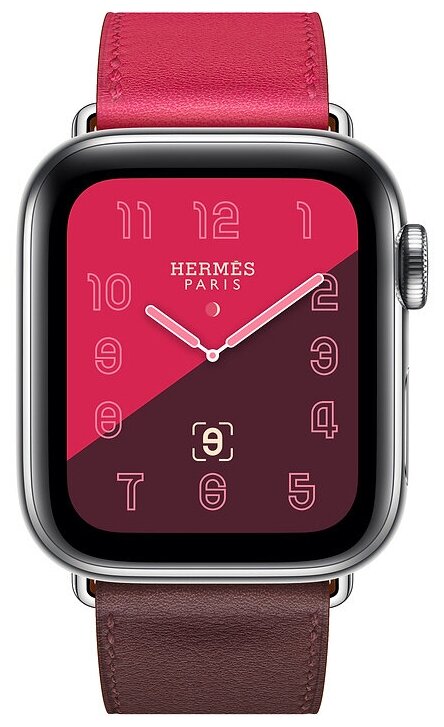 Умные часы Apple Watch Hermès Series 4 GPS + Cellular 44мм Stainless Steel  Case with Leather Single Tour — купить по выгодной цене на Яндекс Маркете