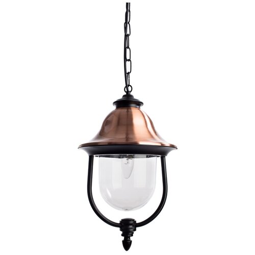 Arte Lamp Уличный подвесной светильник Barcelona A1485SO-1BK, E27, 100 Вт, цвет арматуры: черный, цвет плафона бесцветный