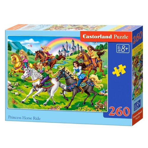 Castorland Princess horse ride (B-27507), 260 дет., разноцветный пазл castorland ежик и клубника b 27484 260 дет разноцветный