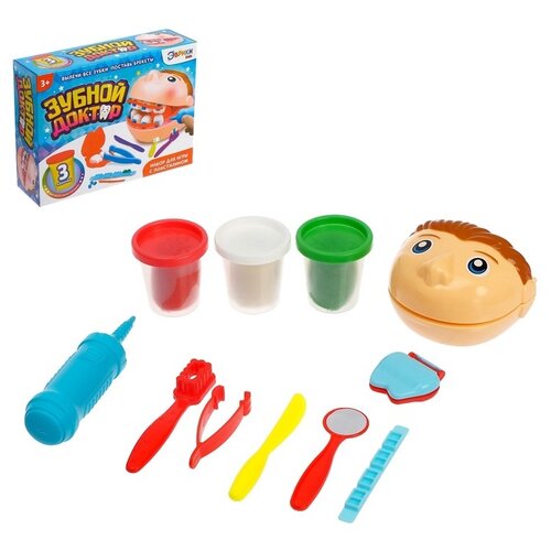 Набор для игры с пластилином Эврики Зубной доктор