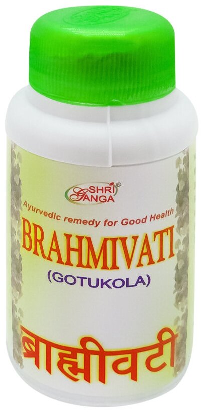 Таблетки Shri Ganga BrahmiVati GotuKola, 200 г, 200 шт.