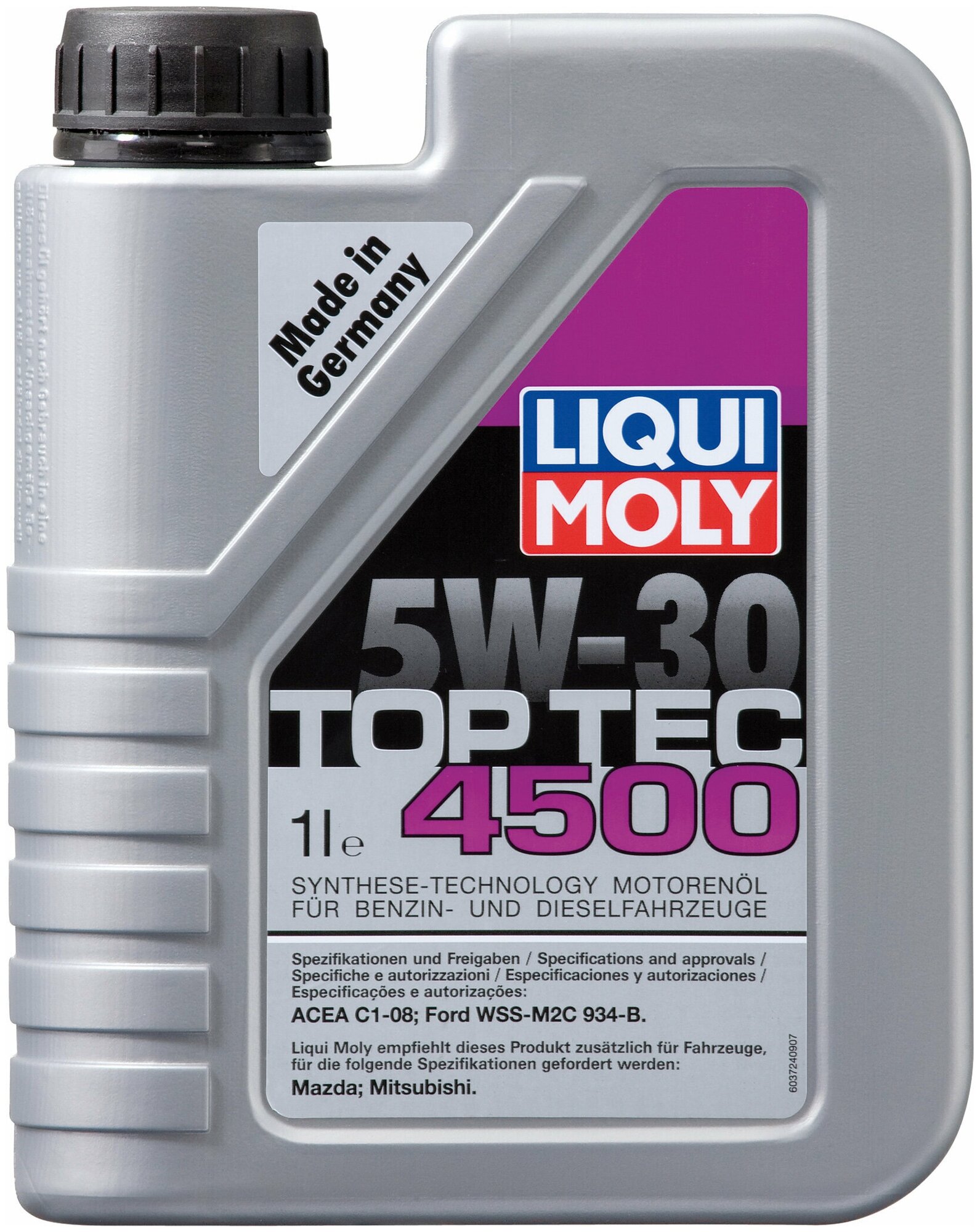 HC-синтетическое моторное масло LIQUI MOLY Top Tec 4500 5W-30