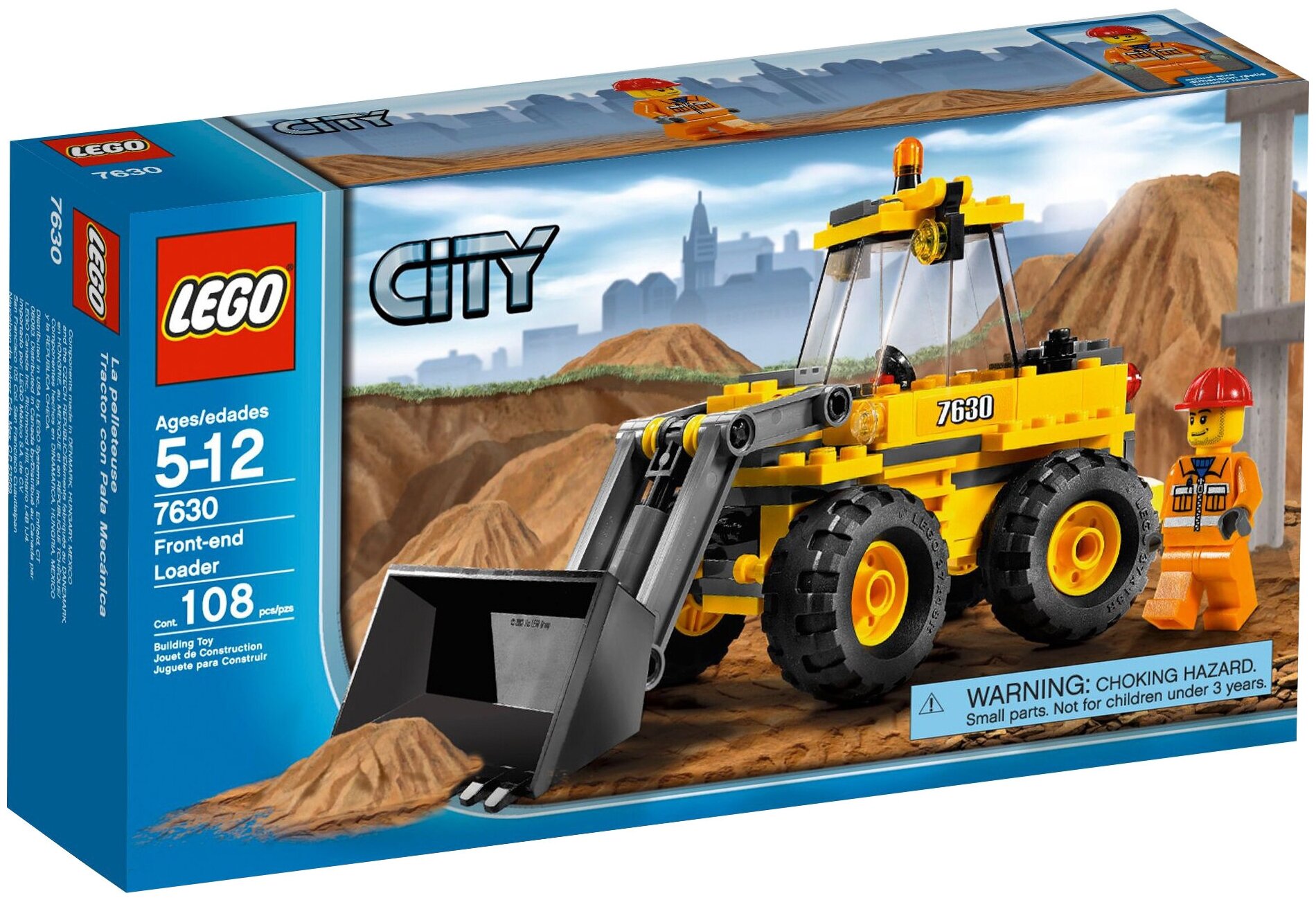 Конструктор LEGO City 7630 Трактор-погрузчик, 108 дет.