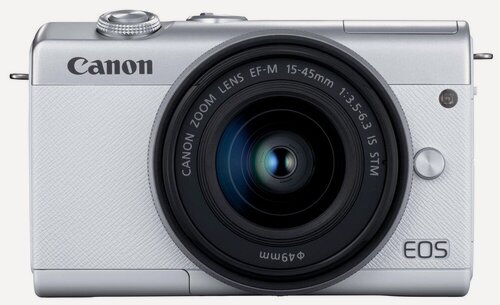 Изображение товара Фотоаппарат Canon EOS M200 Kit EF-M 15-45mm F/3.5-6.3 IS STM, белый