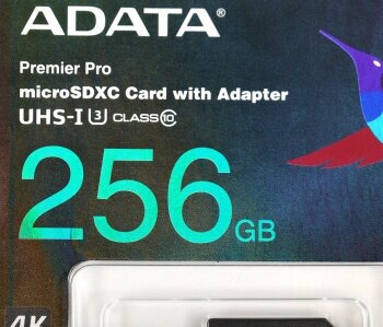 Карта памяти A-Data Micro SDXC 256GB (AUSDX256GUI3V30SA2-RA1) - фото №7