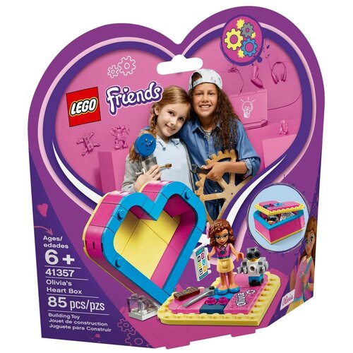 Конструктор LEGO Friends 41357 Шкатулка-сердечко Оливии, 85 дет. конструктор lego friends 41010 пляжный автомобиль оливии 94 дет