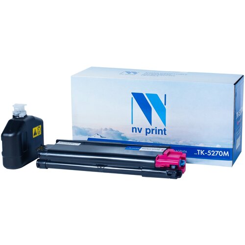 Перезаправляемый картридж NV Print TK-5270 Magenta для Kyocera, 6000 стр, пурпурный перезаправляемый картридж nv print tk 895 magenta для kyocera 6000 стр пурпурный