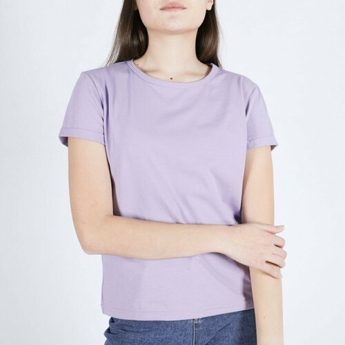 фото Футболка danilova design, размер 46, фиолетовый