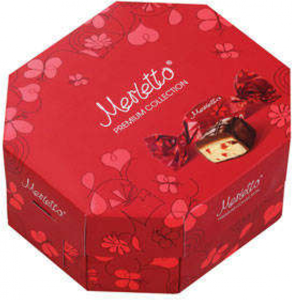 Конфеты Konti MERLETTO с нугой, кусочками вишни и карамелью, покрытые шоколадом, 150 г, картонная коробка - фотография № 8