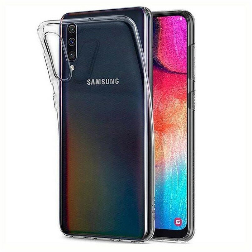 Чехол накладка премиум. Прозрачный силикон 2 мм для Samsung Galaxy A50s/A50/A30s