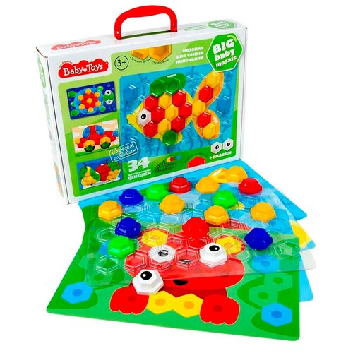 Десятое королевство Baby Toys Мозаика для самых маленьких 34 элемента (02516) мультиколор