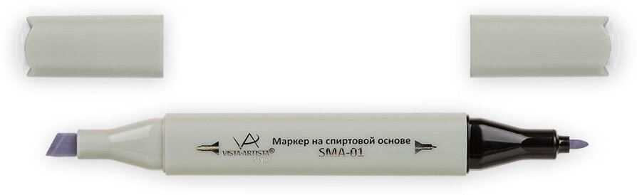 Маркер "VISTA-ARTISTA" Style на спиртовой основе SMA-01 0.7 мм - 7 мм перо круглое/скошенное S515 серый холодный II 0/Cool Grey II 0