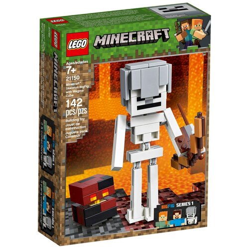 LEGO Minecraft 21150 Скелет BigFig с магматическим кубом