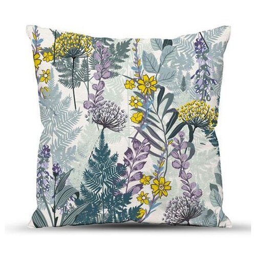 фото Подушка декоративная с фотопечатью, смесовая ткань; экзотический сад; размер 40 х 40 традиция