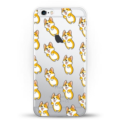 фото Силиконовый чехол узор из корги на apple iphone 6/iphone 6s andy & paul