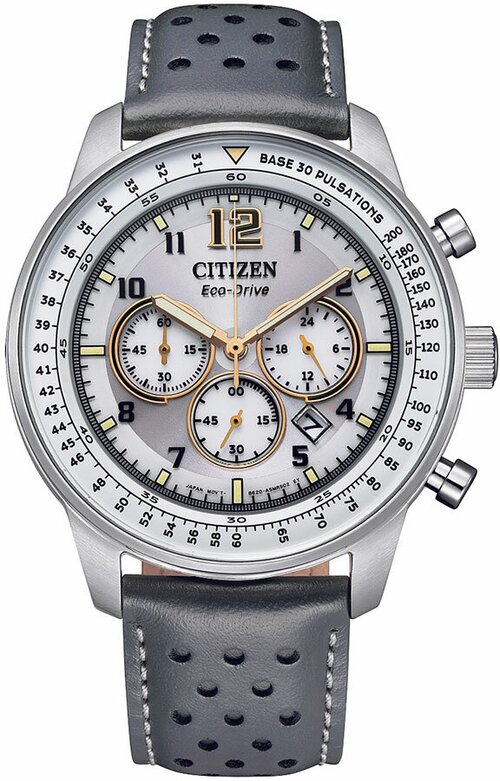 Наручные часы CITIZEN CA4500-24H, серый, серебряный