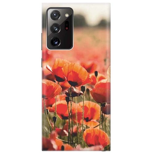 фото Чехол - накладка artcolor для samsung galaxy note 20 ultra с принтом "маки" re:pa