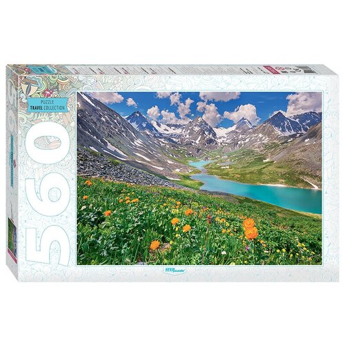 стол горы алтай горный алтай 65x65 см кухонный квадратный с принтом Пазл Step puzzle Travel Collection Алтай (78095), 560 дет.