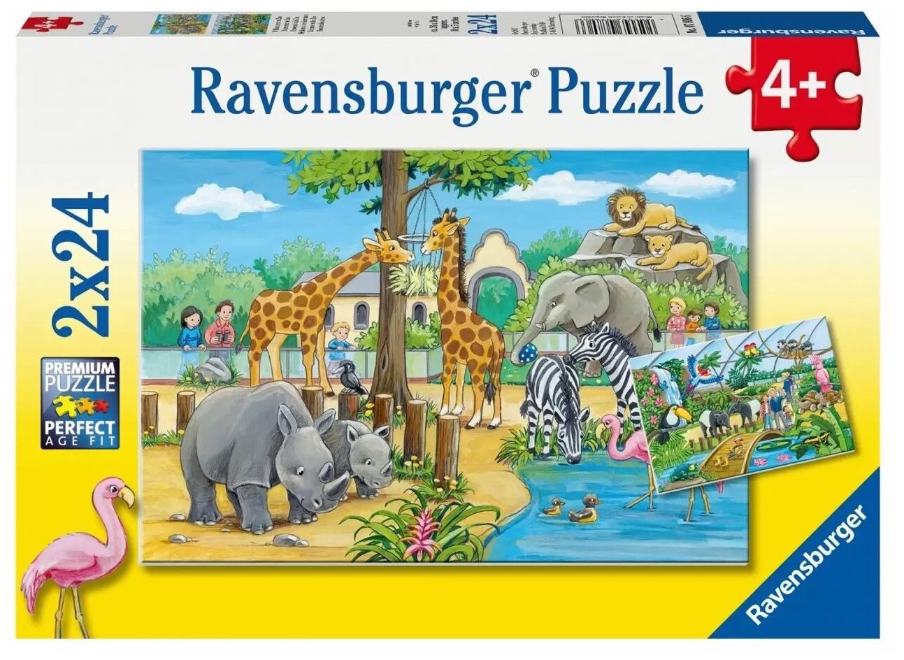 Набор пазлов Ravensburger Добро пожаловать в зоопарк (R07806), 24 дет.